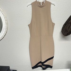 Charlotte Russe size medium, tan, and black